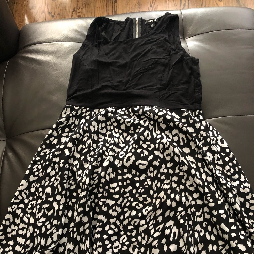 black and white summer dress